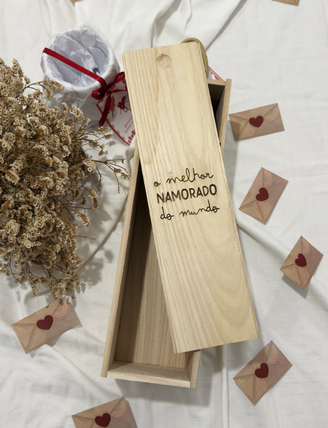 Caixa para Vinho - Melhor Namorado