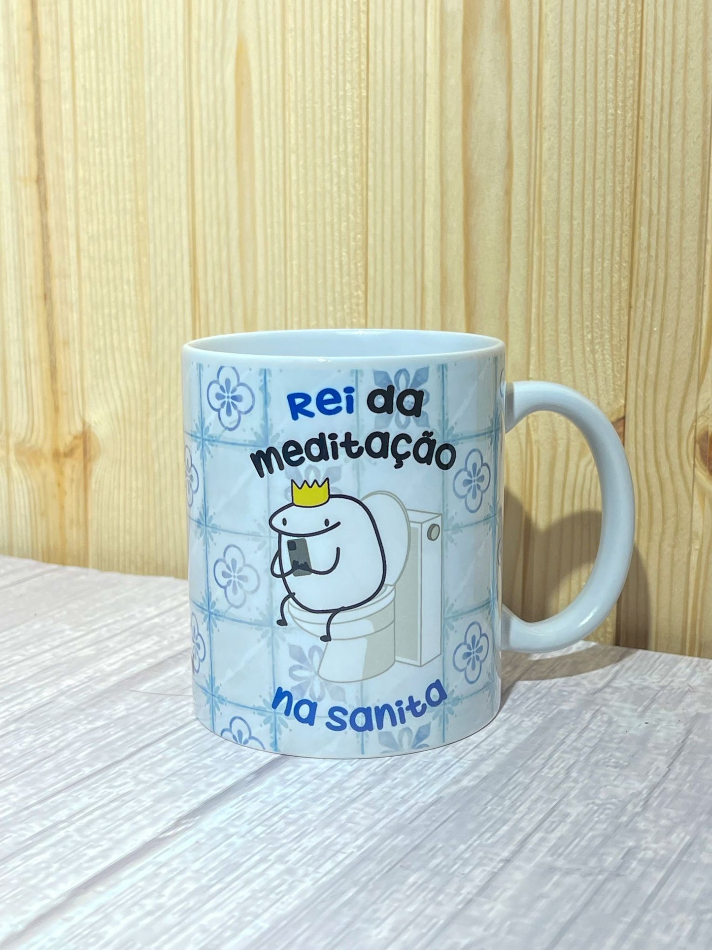 Caneca - "Rei da Meditação na Sanita"