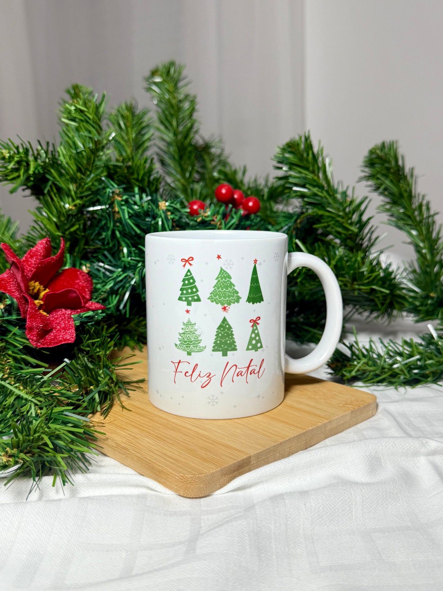 Caneca de Natal - Árvores de Natal