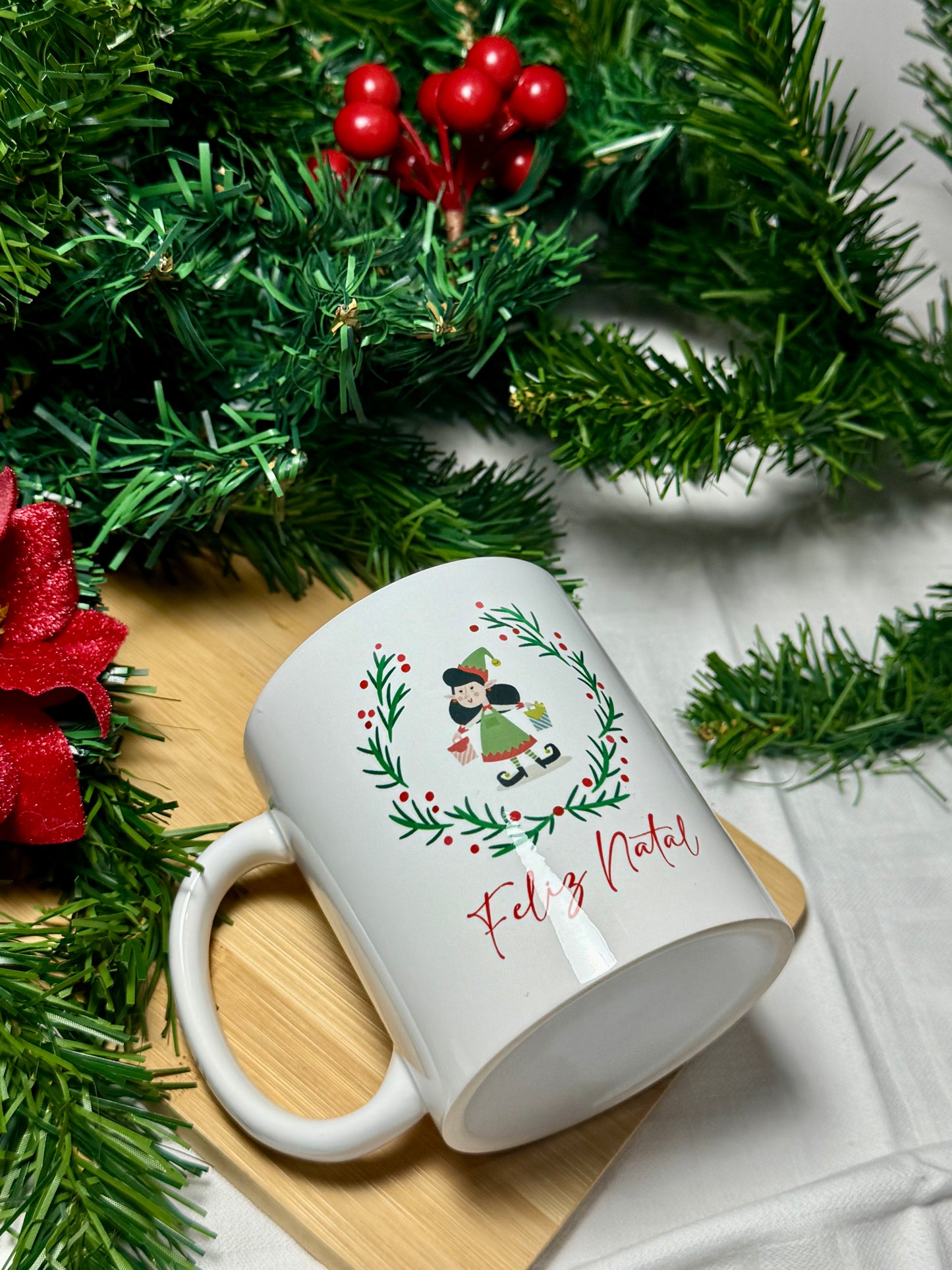 Caneca de Natal - Elfa