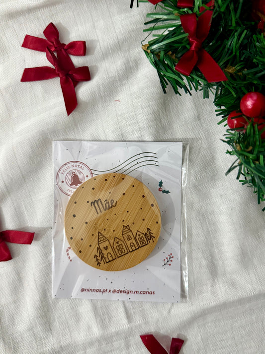 Espelho Natal - Casinhas
