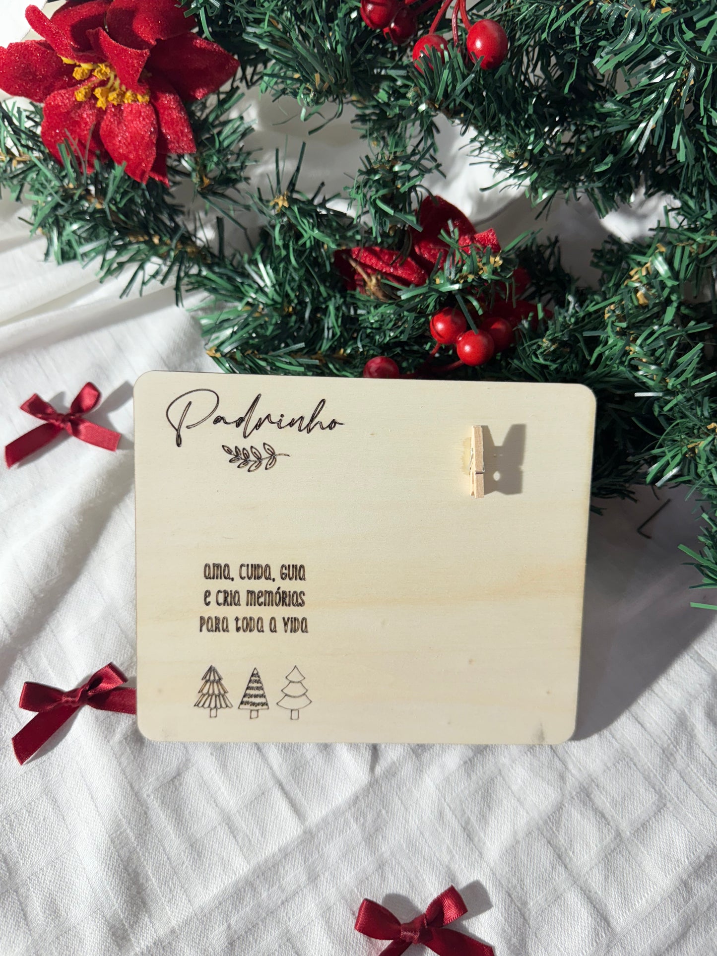 Placa para Fotografia - Natal