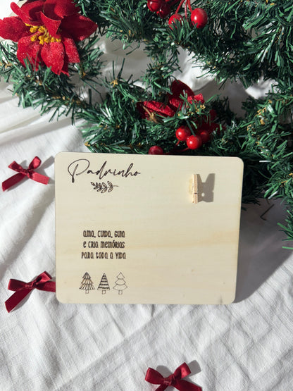 Placa para Fotografia - Natal