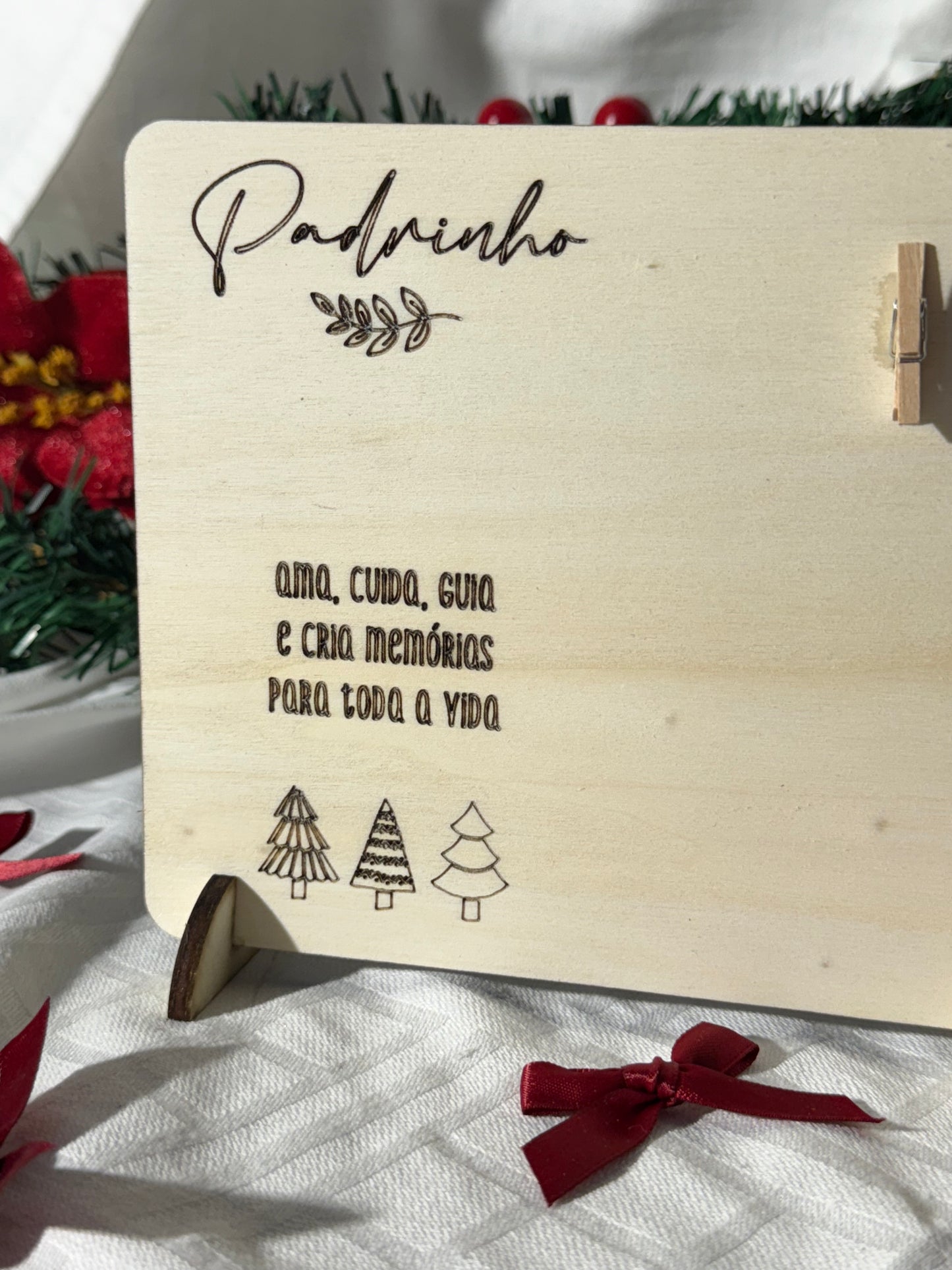 Placa para Fotografia - Natal