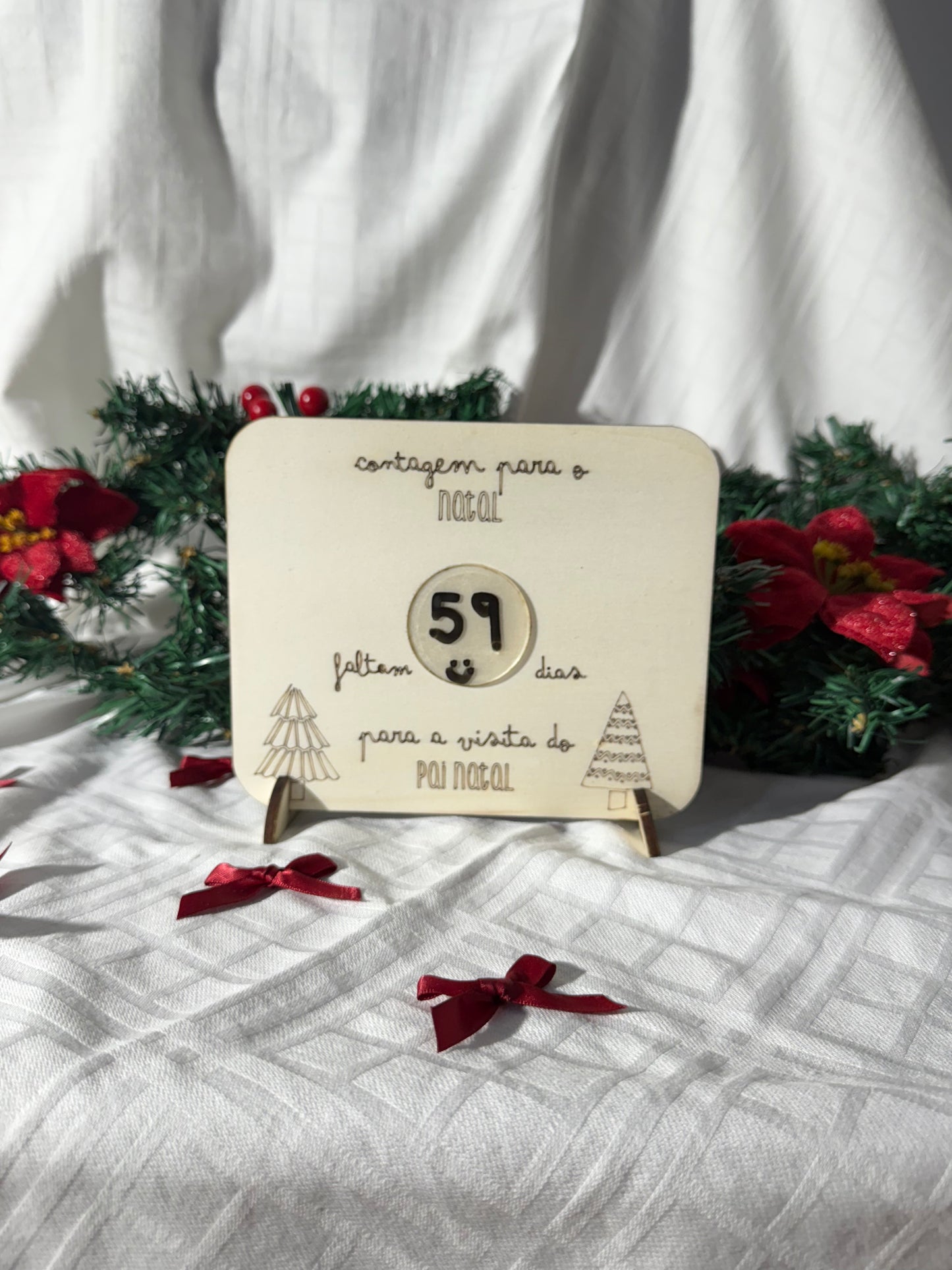 Placa - Contagem para o Natal