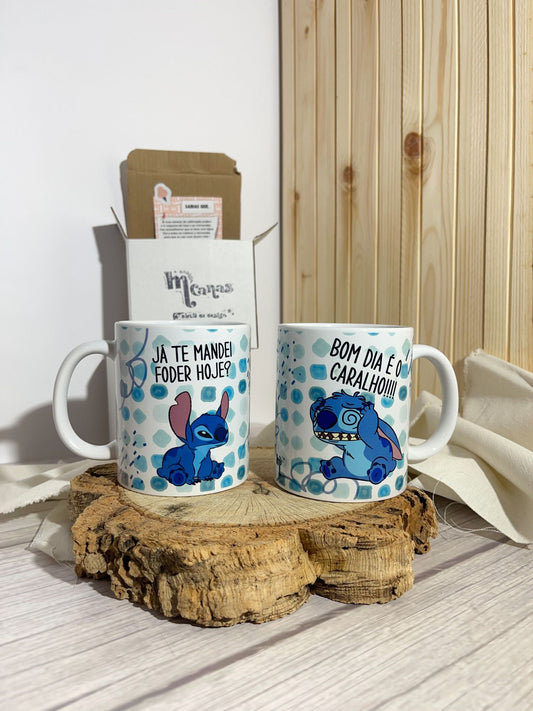 Caneca - Humor Matinal Stitch