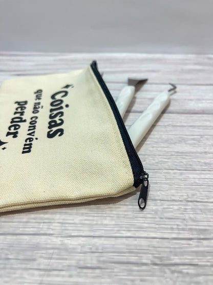 Bolsa de Fecho - "Coisas que não convém perder"